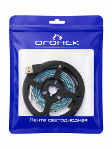 Огонек OG-LDL09 Синяя светодиодная лента 1м (USB)